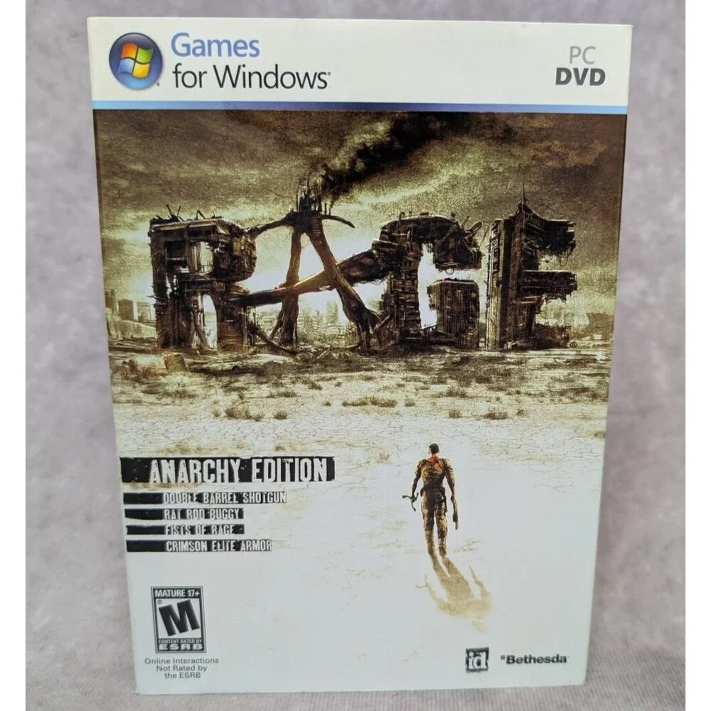 Rage: Anarchy Edition PC DVD Game Complete with 3 Discs and Manual by Bethesda
